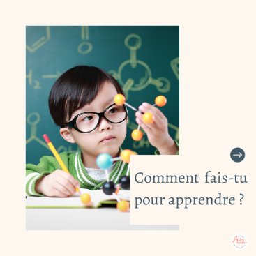enfant en cours d'apprentissage